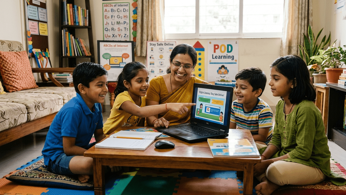 digital literacy Indian schools educator teaching