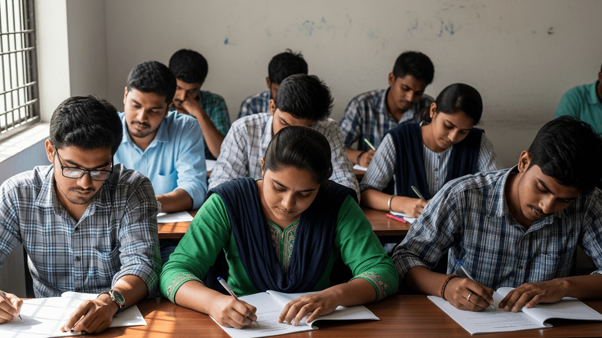 exam season learning POD students taking mock tests