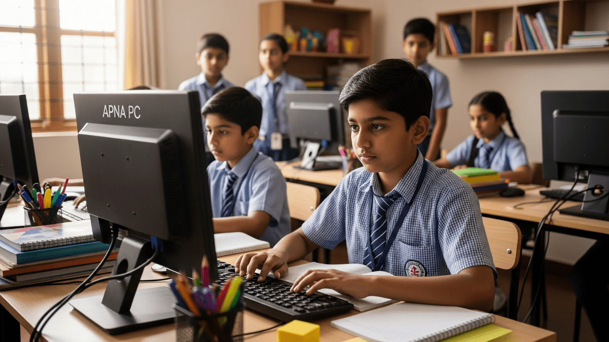 home learning POD in India classroom setup