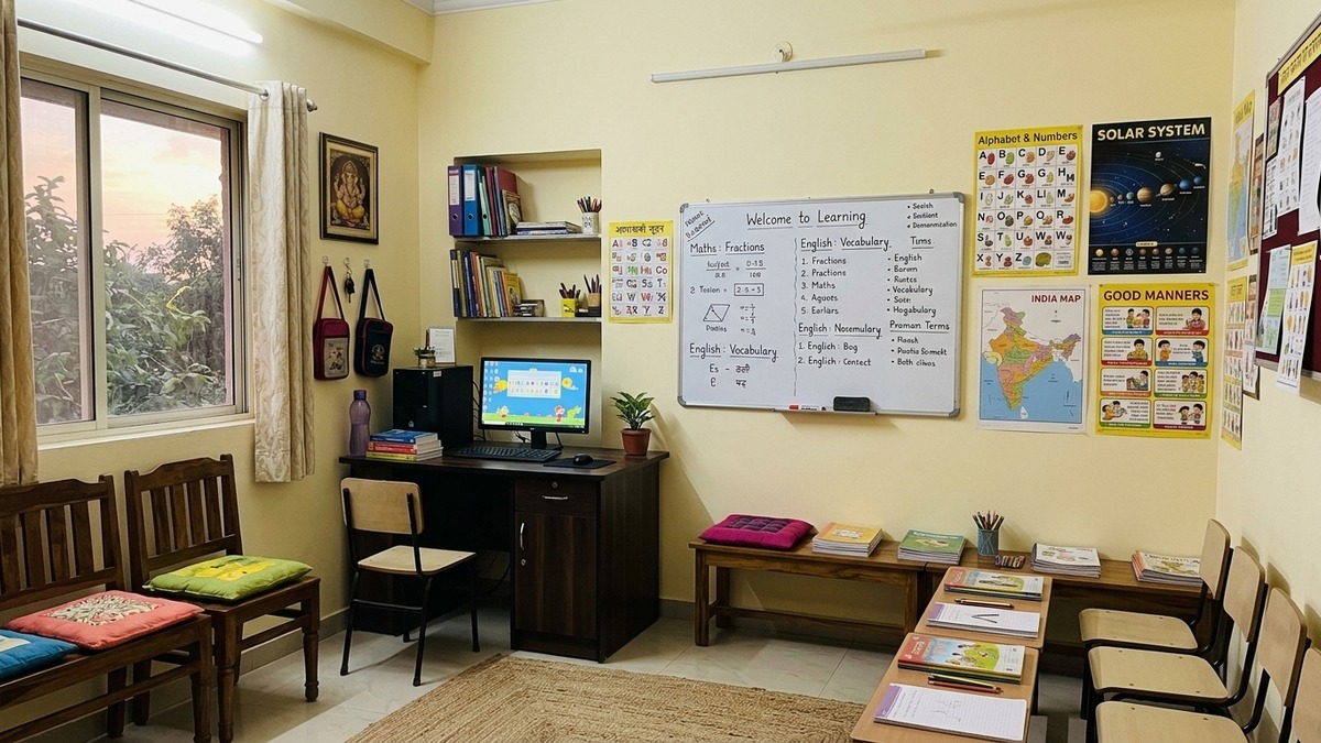 Part-time learning center room for learning POD side hustle
