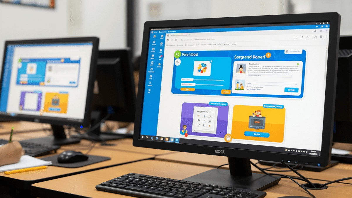 POD technology tools India - Educational software on screen