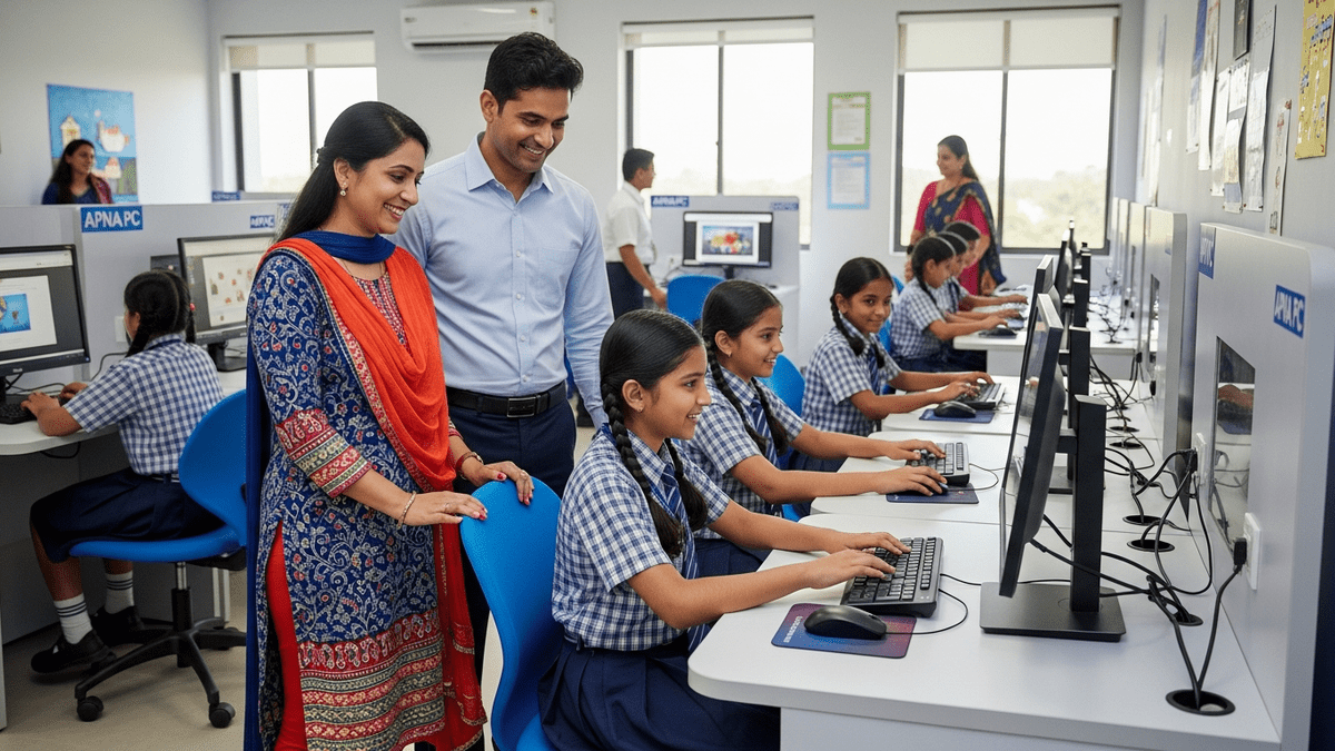 Scale learning POD India - Parents visiting successful POD