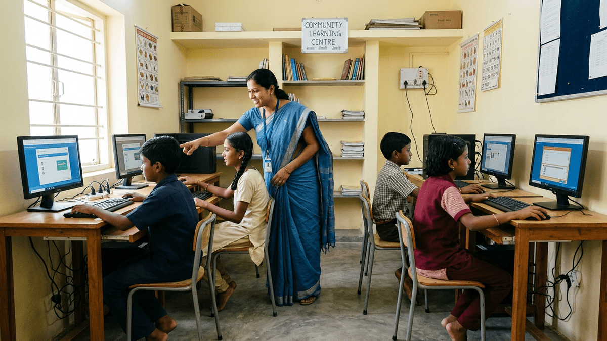 parents support child learning at home - community learning centre