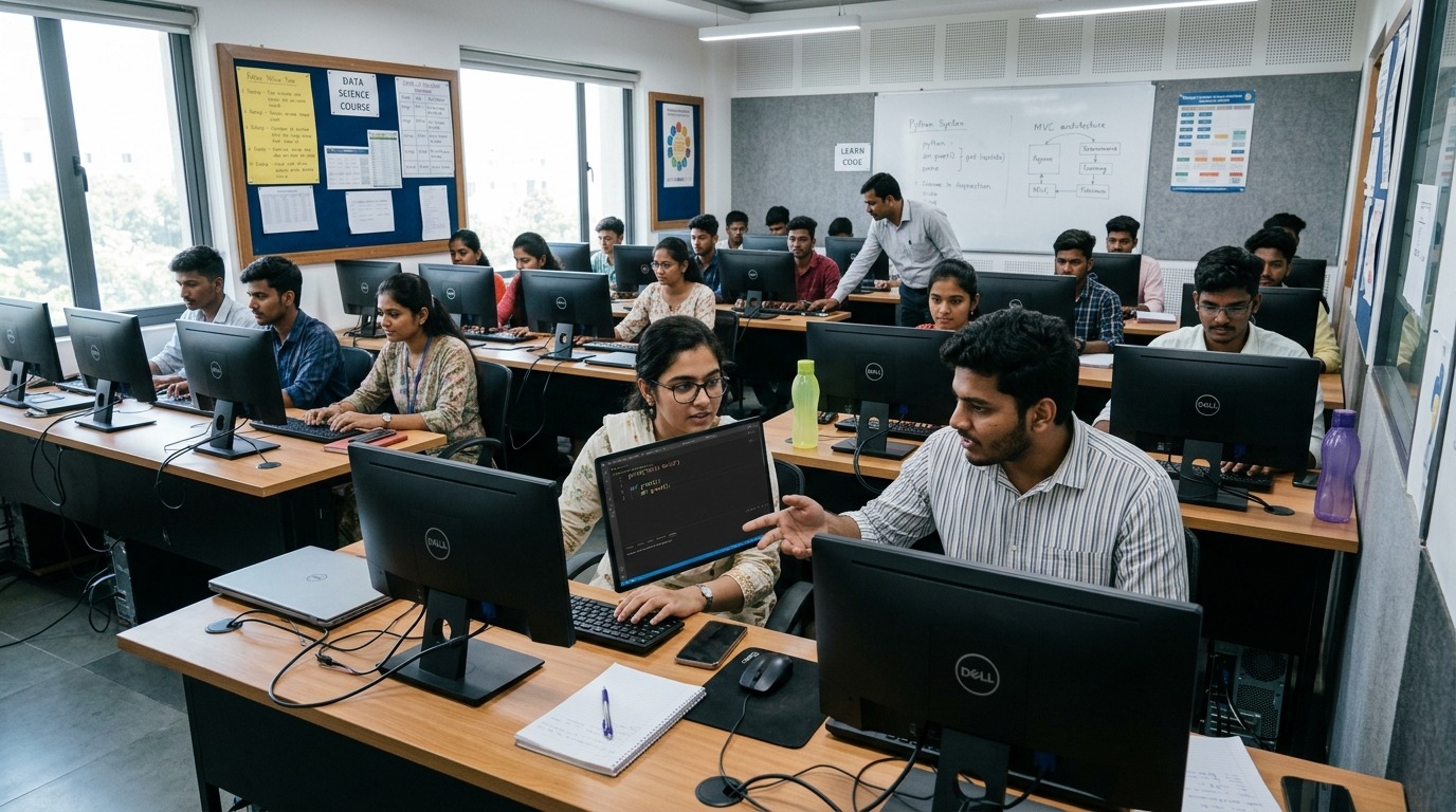 digital skills for Indian students learning computers in classroom