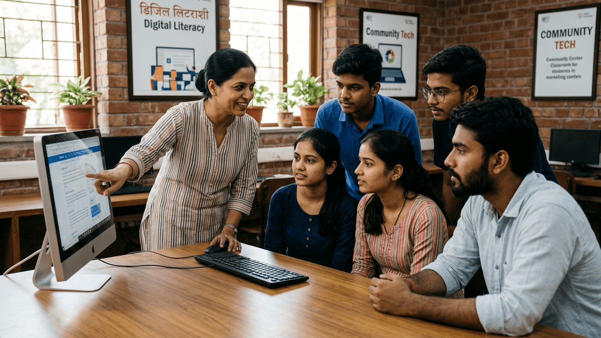 summer learning camp students at computers