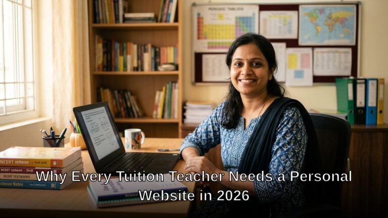 Why Every Tuition Teacher Needs a Personal Website in 2026