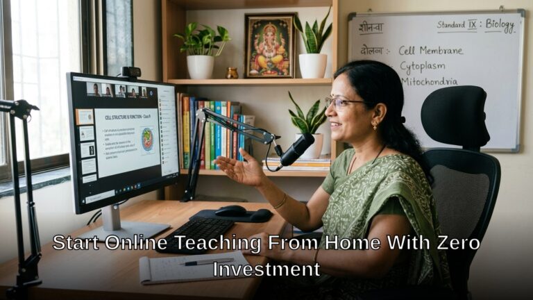 Start Online Teaching From Home With Zero Investment