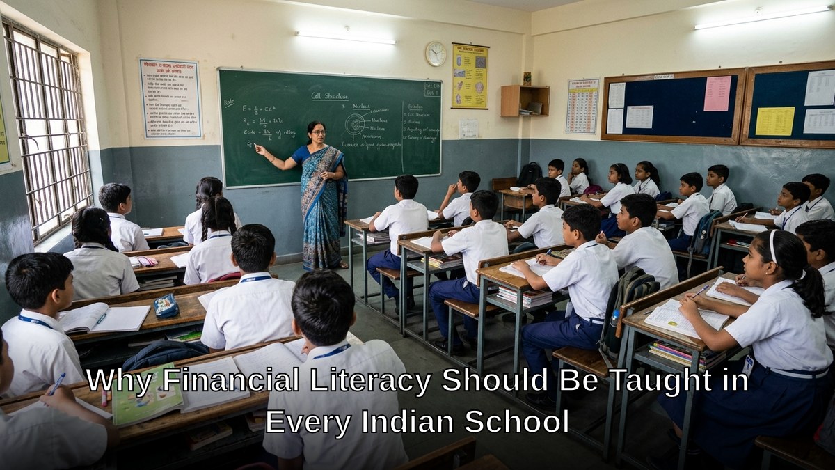 Financial literacy Indian schools classroom with students learning money concepts
