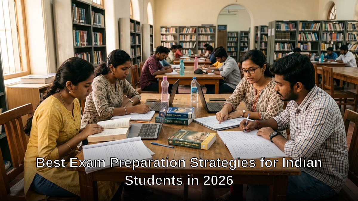 exam preparation strategies India students studying together