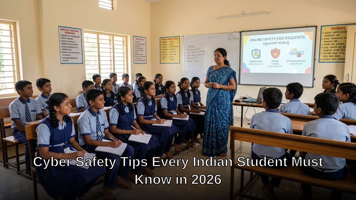 cyber safety tips for students in Indian classroom
