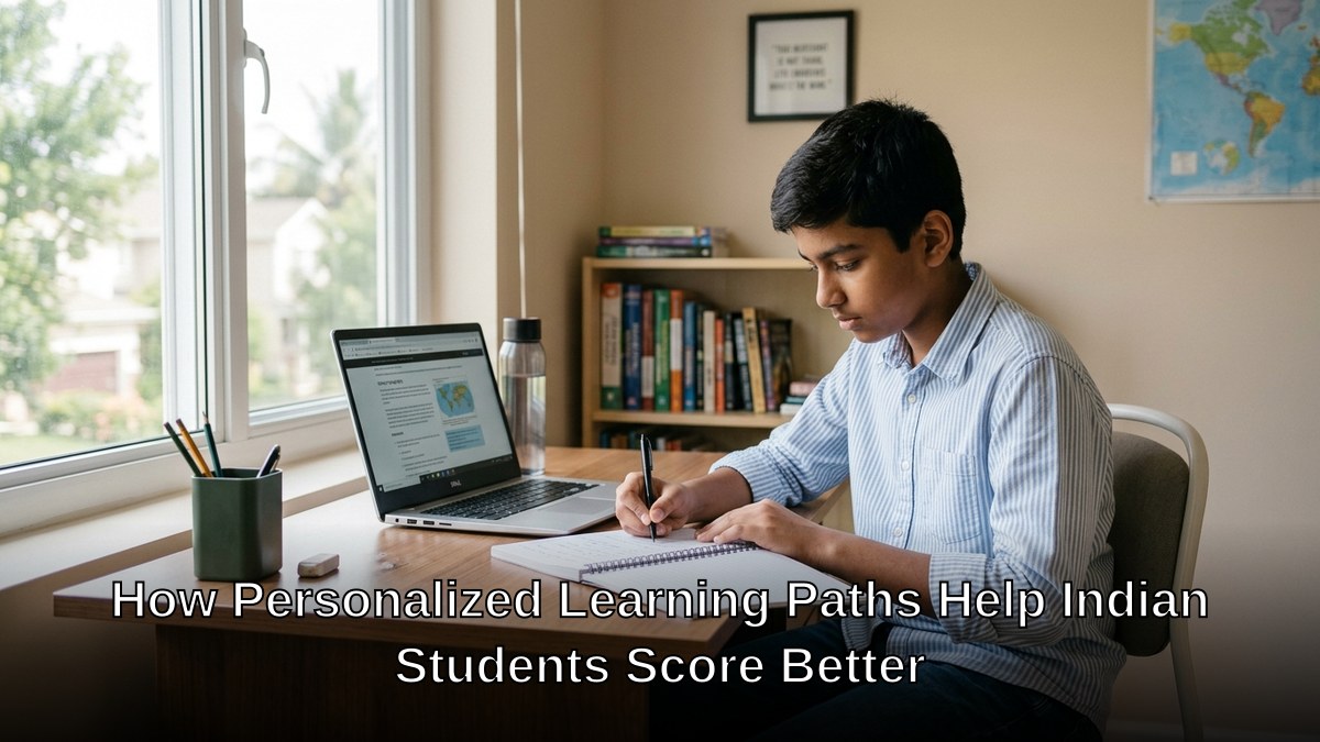 Personalized learning Indian students studying with adaptive technology