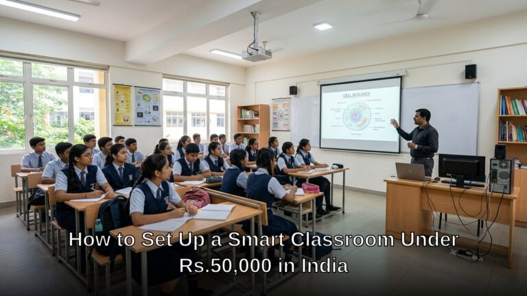 How to Set Up a Smart Classroom Under Rs.50,000 in India