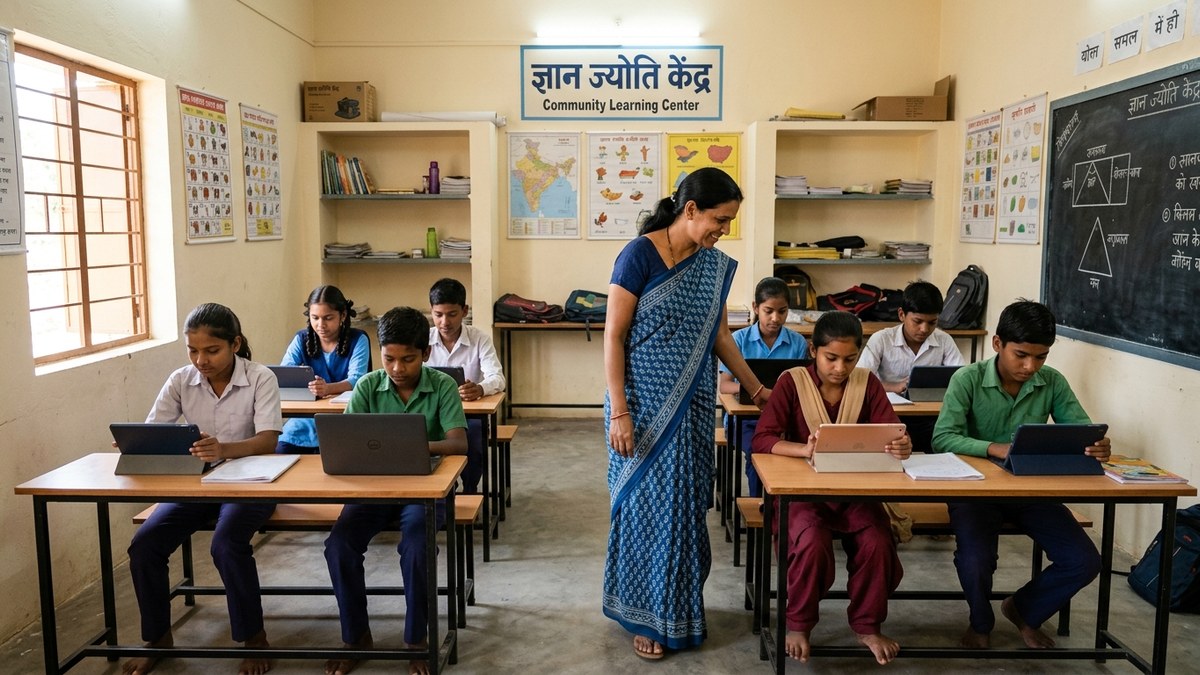 Personalized learning Indian students in community POD centre