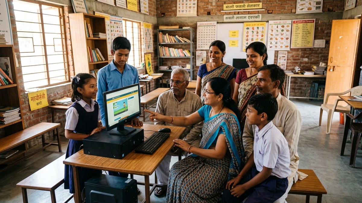 YouTube channel for Indian teachers community learning centre with students