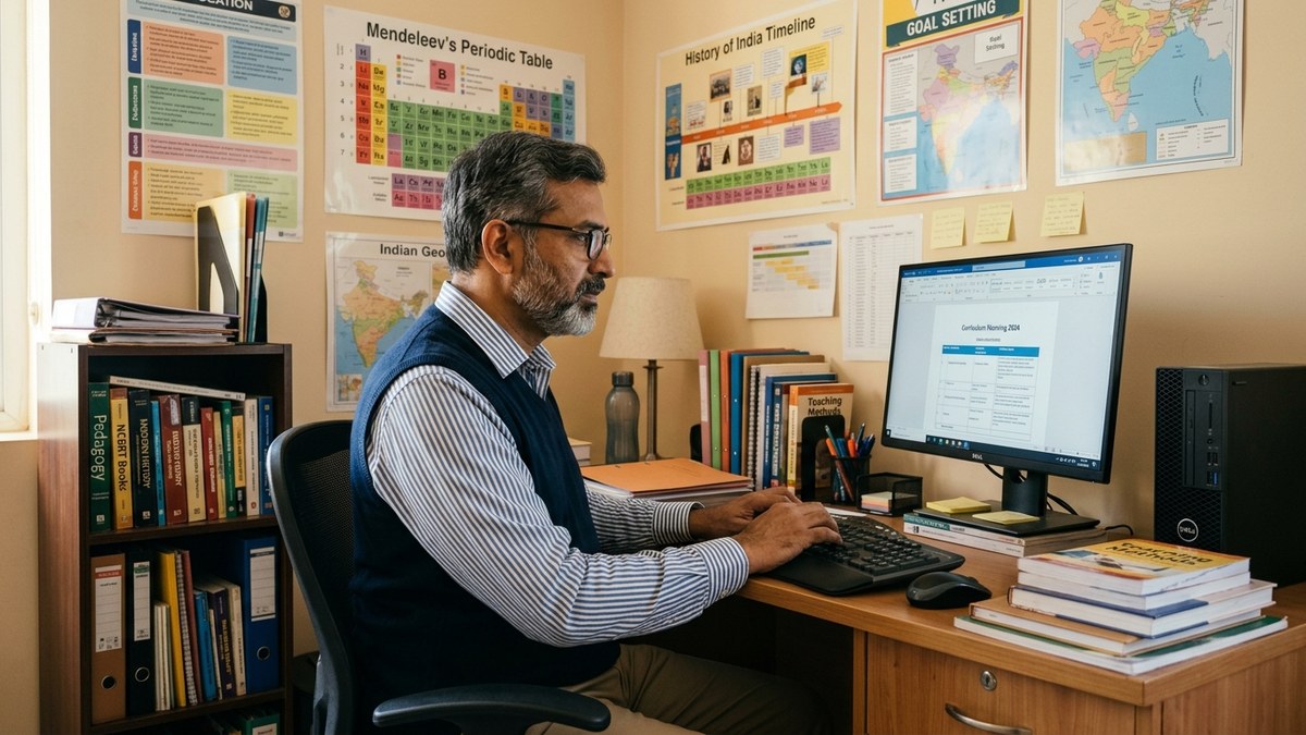 AI tools for Indian teachers educator in home office