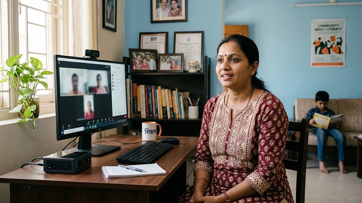 Home coaching centre digital setup with APNA PC