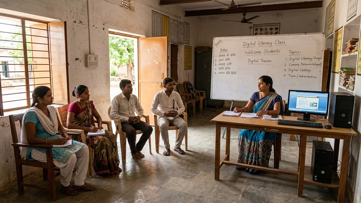 online teaching from home India community learning centre