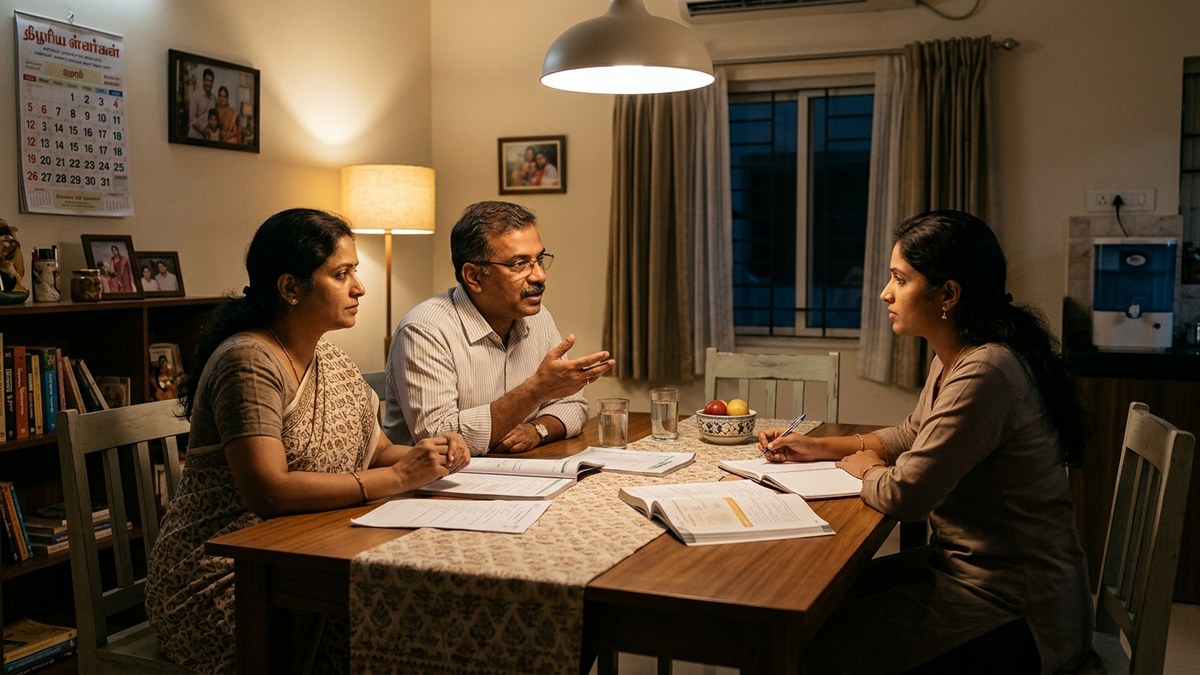 home tuition centre India parent teacher discussion