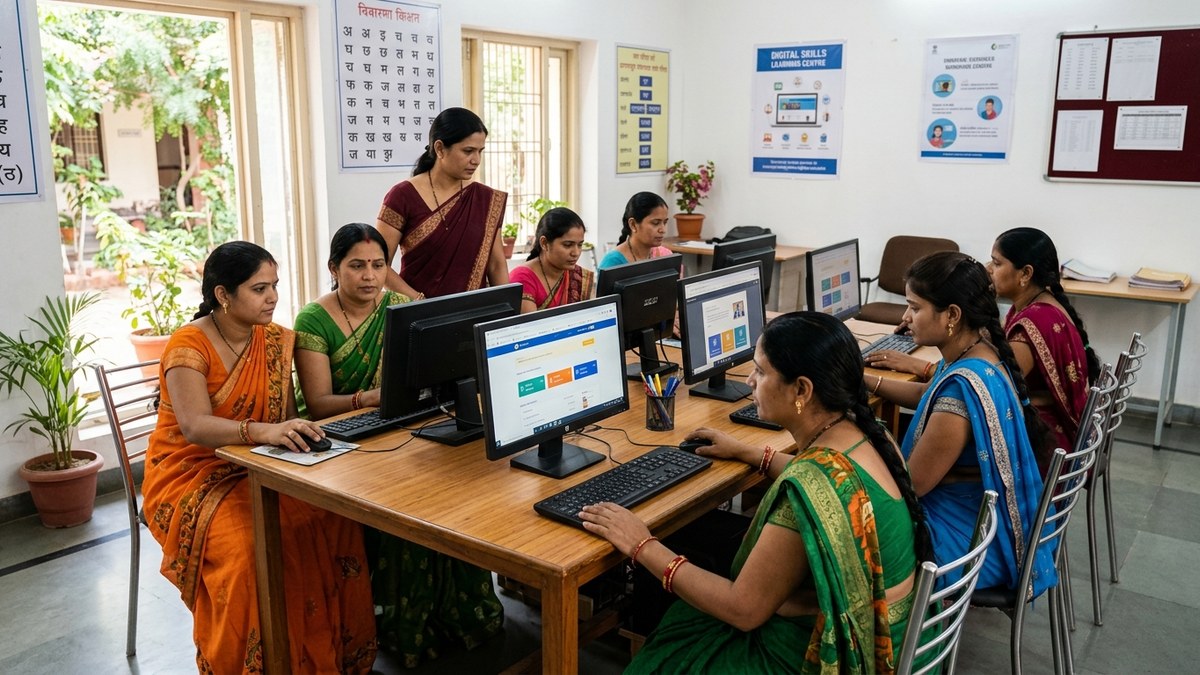 digital skills for Indian homemakers community learning centre