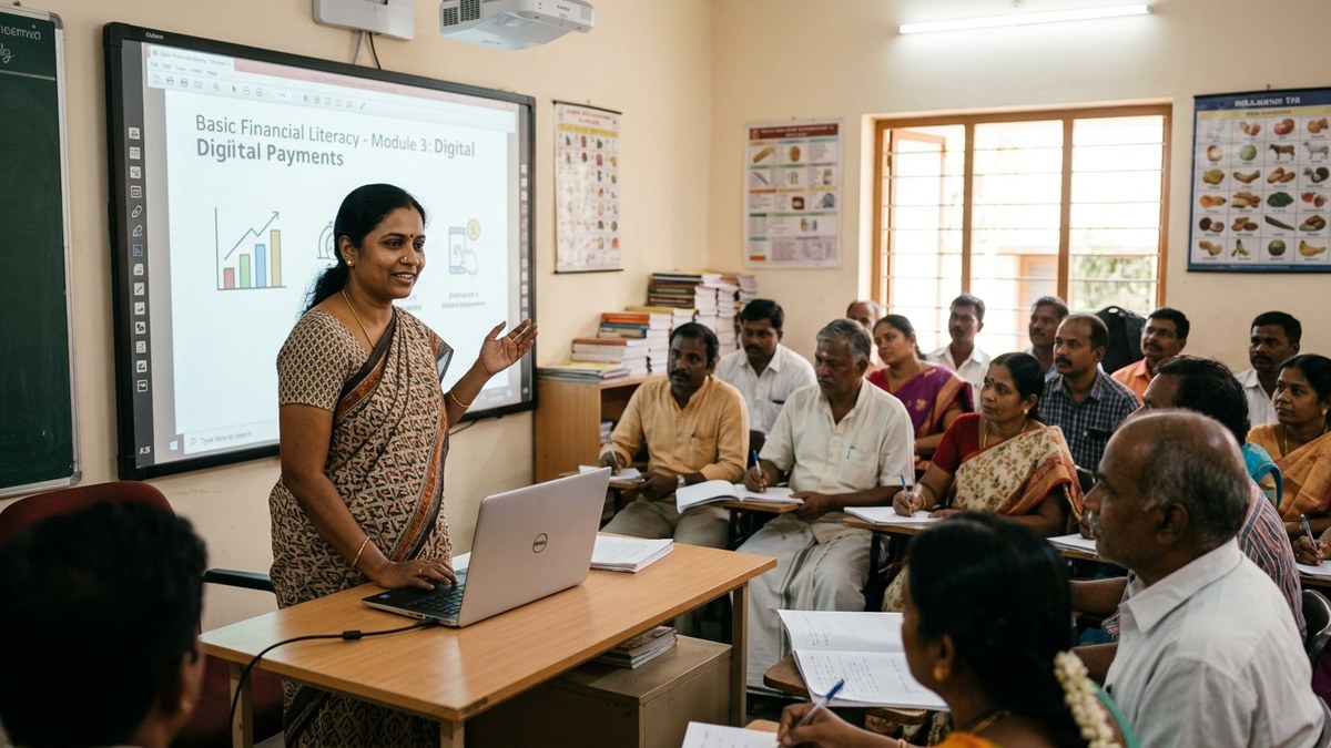 online teaching tools Indian teachers in community learning centre