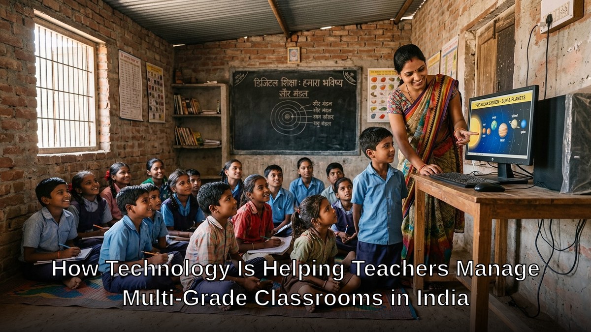 multi-grade classroom technology in Indian rural school