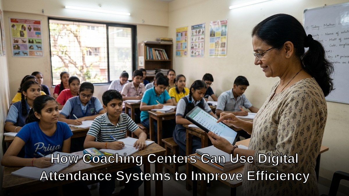 Tuition teacher using digital system at home