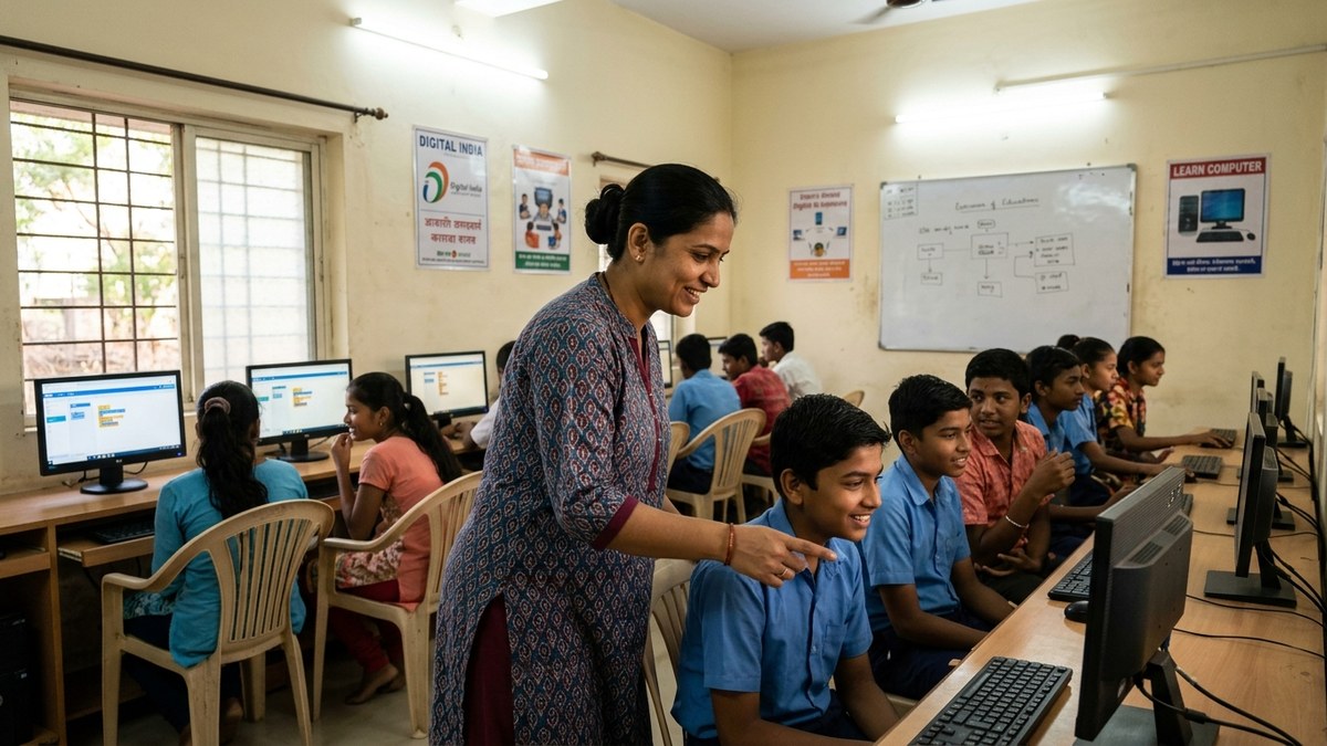 point of digital learning center in India