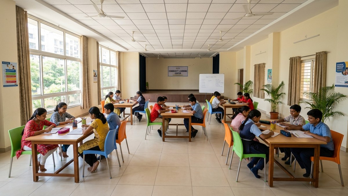 start microschool India community hall learning space