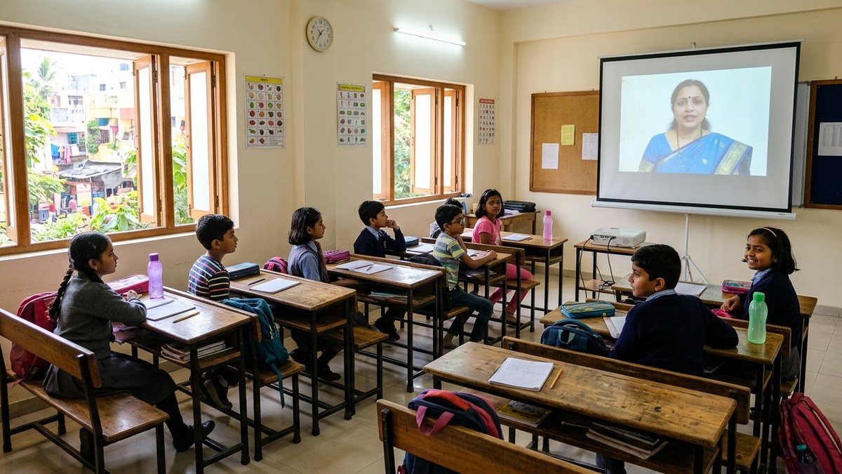 AI tutoring business from home setup with professional equipment