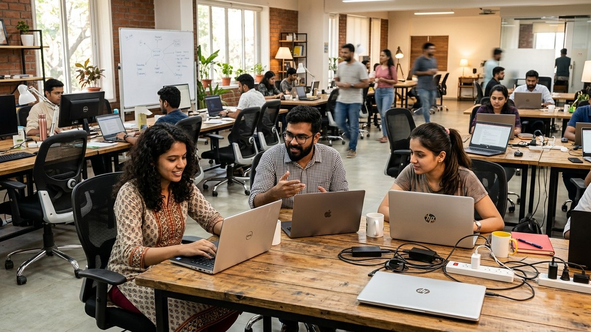 Indian youth learning digital marketing skills