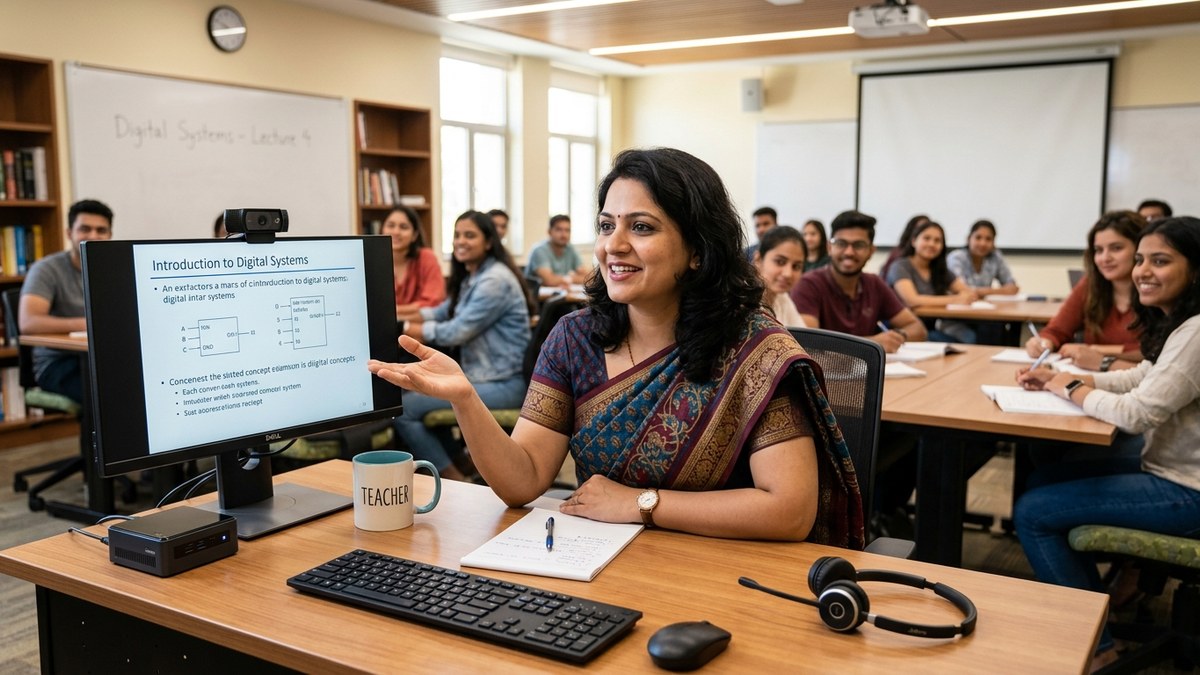 microschool educator with digital tools