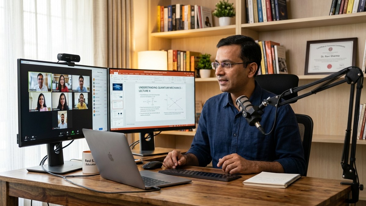tuition teacher professional digital setup