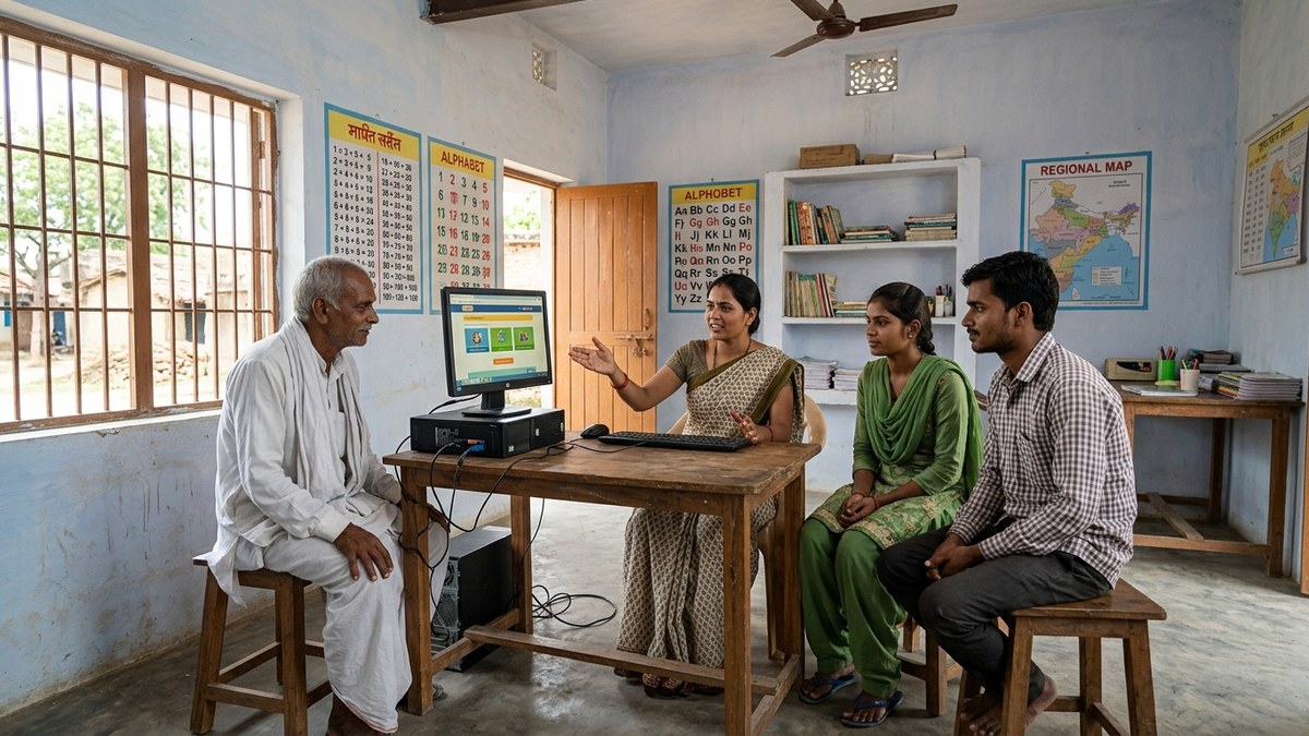 digital literacy program rural India community learning center