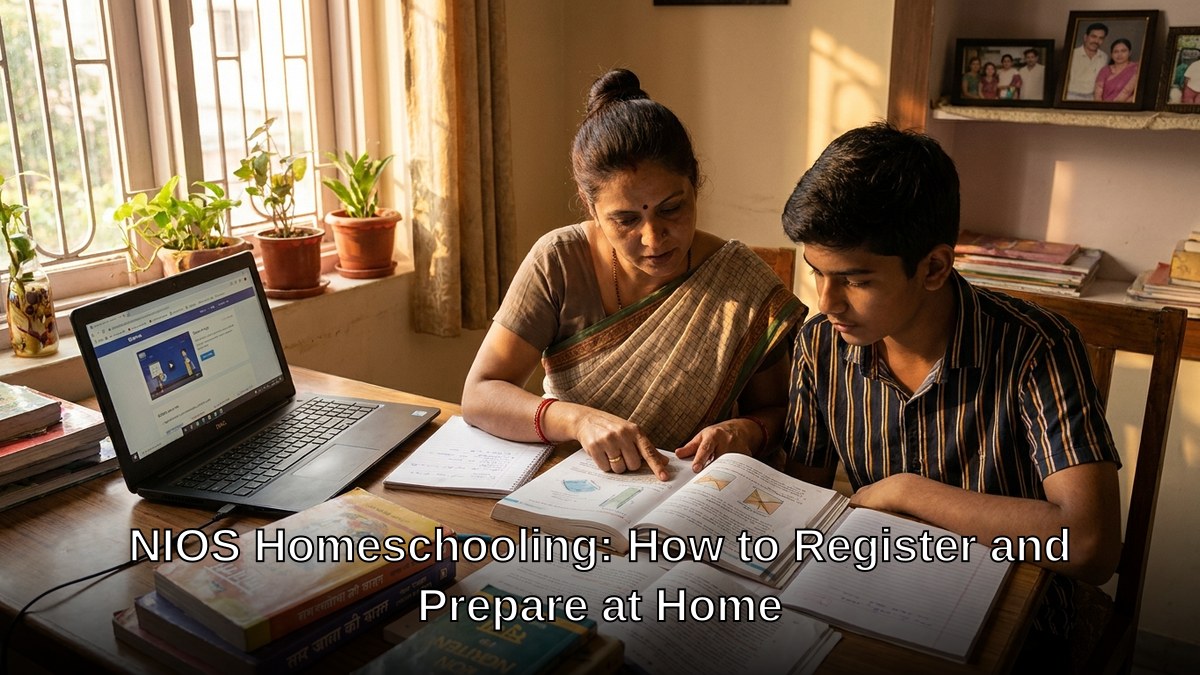 Home based open schooling study setup