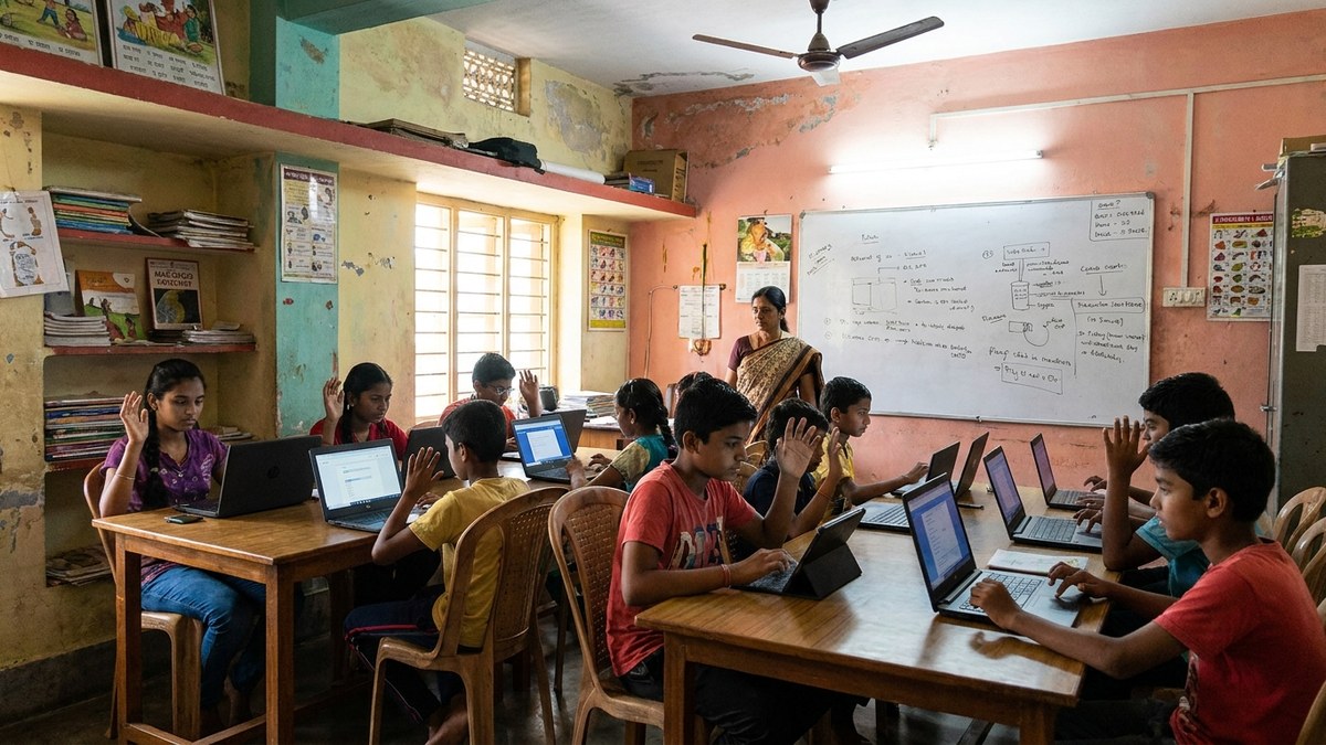 AI MCQ generator tools used in Indian classroom