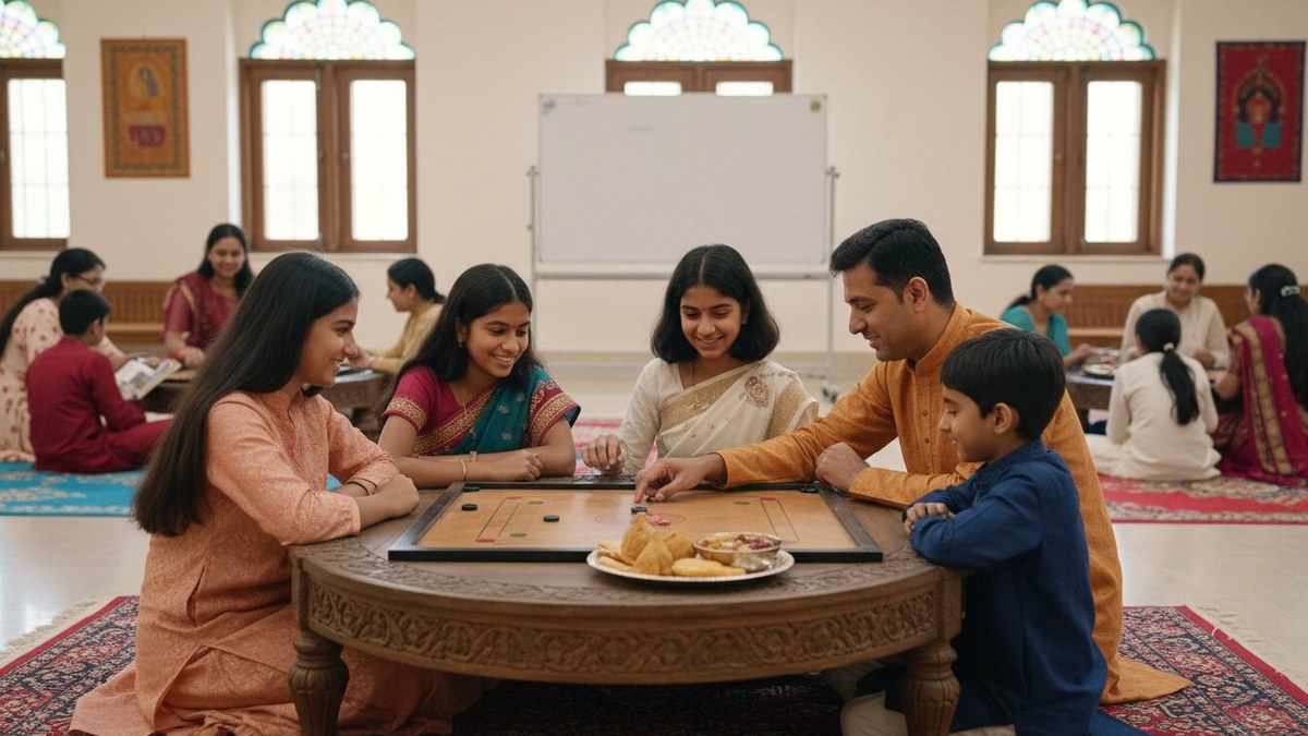 Indian family spending quality time without gadgets