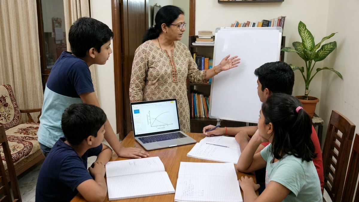 Indian tutor responding to student inquiry using local seo for tutors WhatsApp strategy