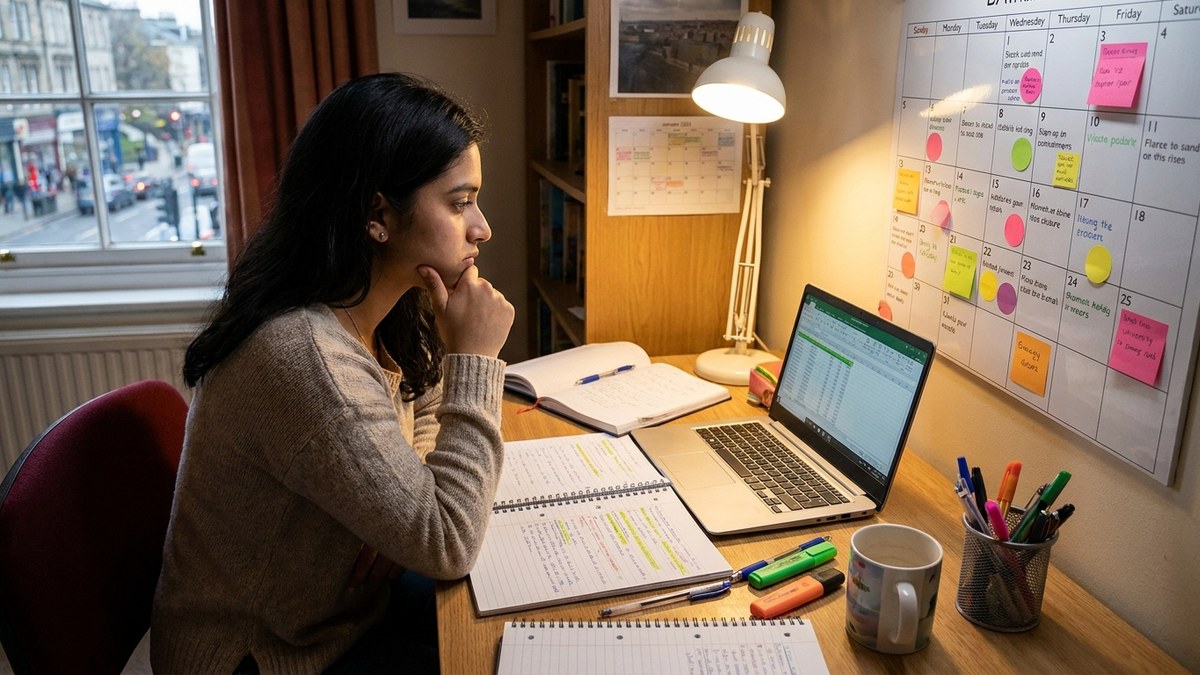 Indian student planning study options
