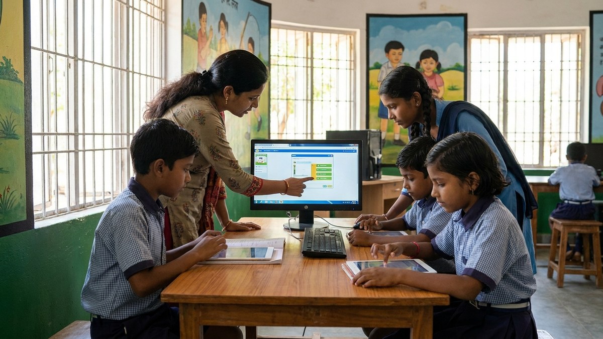 homeschooling in India community learning centre where children study with a trained educator