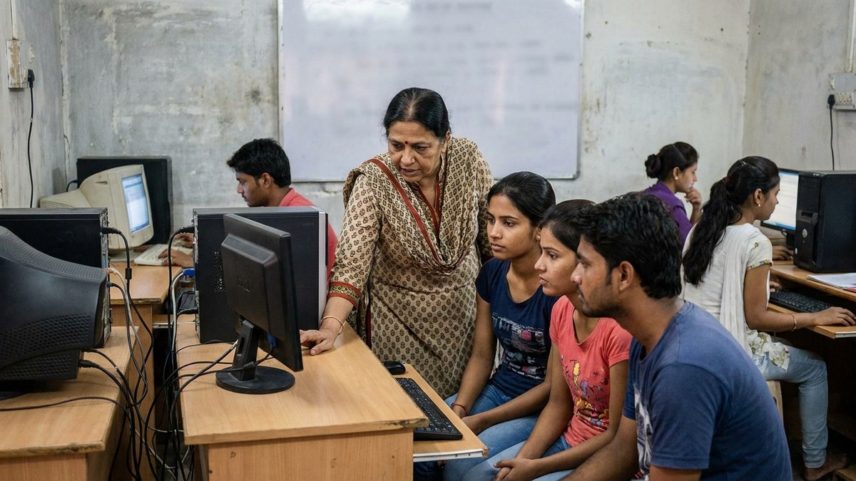 Digital literacy training for Indian students, a core employability skill for class 9